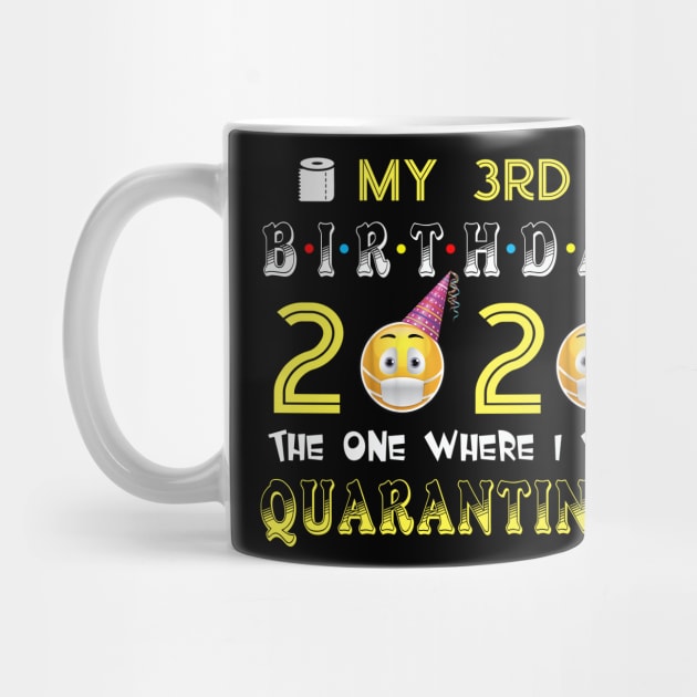 my 3rd Birthday 2020 The One Where I Was Quarantined Funny Toilet Paper by Jane Sky